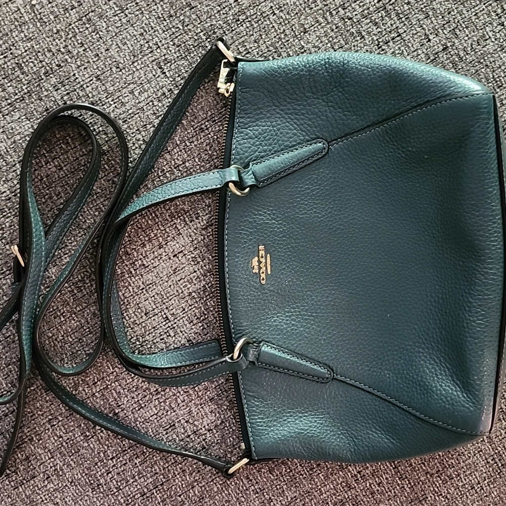 COACH PEBBLED LEATHER MINI KELSEY SATCHEL